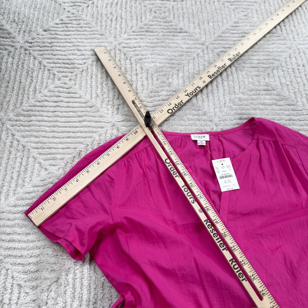 J.Crew BF890 Midi Dress Women's 6 Pink Barbiecore Preppy Modest Work Summer - Picture 7 of 12